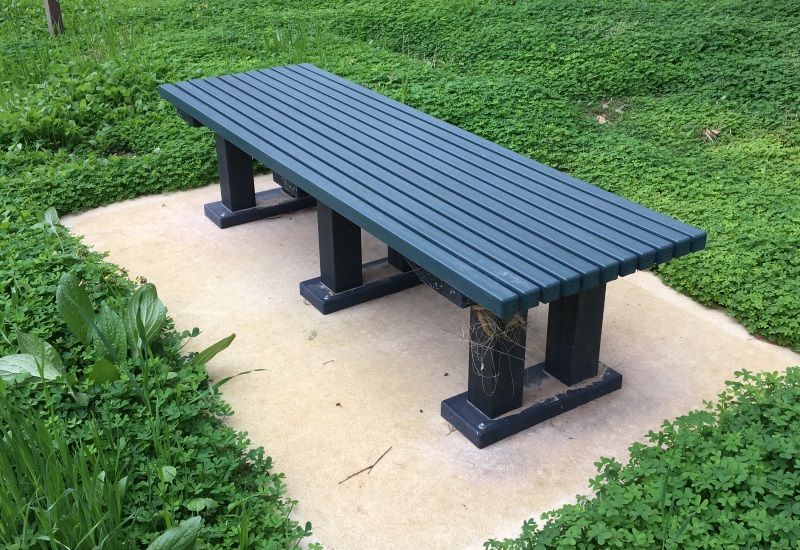 Furniture Replas Recycled Plastic, Composite Garden Bench Table